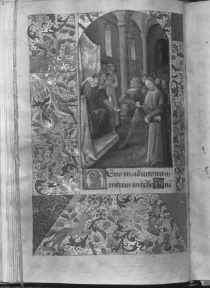Heures de Devisme / Heures / Horae / Stundenbuch — Christus vor Pilatus, Folio fol. 92 v