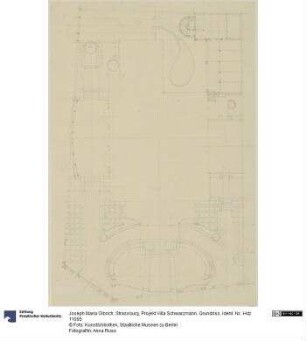 Strassburg, Projekt Villa Schwarzmann, Grundriss