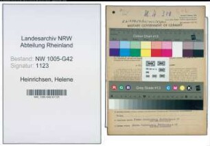Entnazifizierung Helene Heinrichsen , geb. 15.03.1920 (Haustochter)