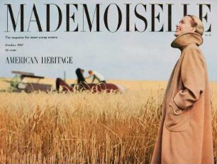 "American Harvest", Modeaufnahme, Modell Eunice Sherman, Tearsheet Cover (Mademoiselle)