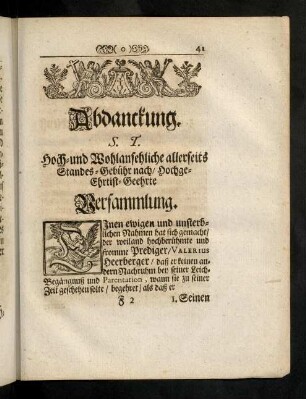 41-54, Abdanckung.