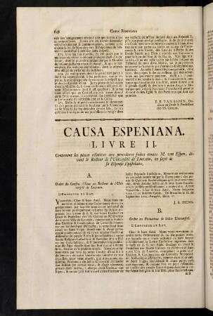 648-650, Livre Second. A. - D.