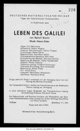 Leben des Galilei