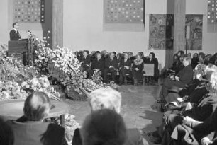 Trauerfeier für den verstorbenen Justizminister a.D. Dr. Traugott Bender in der Evangelischen Stadtkirche Karlsruhe