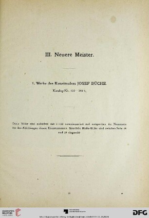 III. Neuere Meister (122-351)