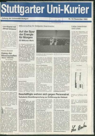 Heft Nr. 14 / Dezember 1983