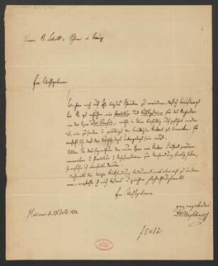 Brief an B. Schott's Söhne : 23.12.1850