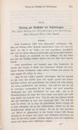 515-528 Beitrag zur Geschichte des Rosenkranzes : III.
