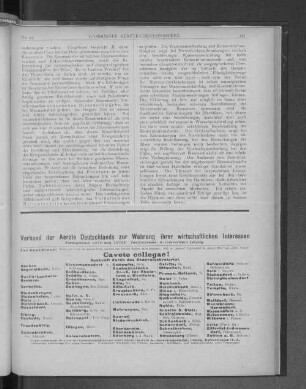 Verband der Aerzte Deutschlandfs zur Wahrung ihrer wirtschaftlichen Interessen.