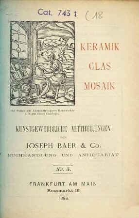 Kleinere Kataloge. [18.] 1893 = Nr. 5