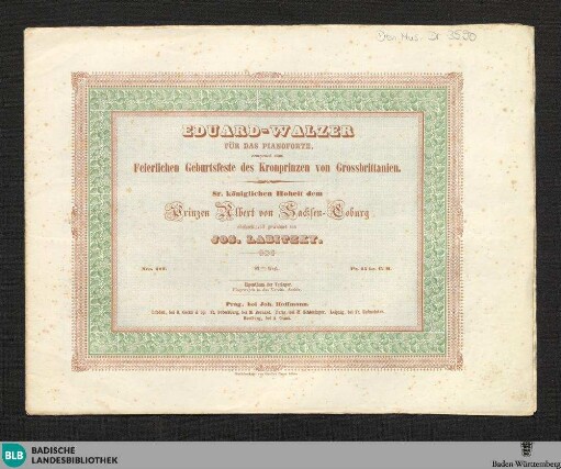 Eduard-Walzer : für das Pianoforte; 82stes Werk