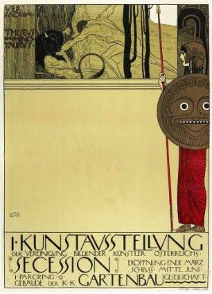 Plakat: I. Kunstausstellung der Wiener Secession