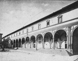 Florenz, Ospedale degli Innocenti, Nordwest-Fassade; Brunelleschi, Filippo; Luna, Francesco della