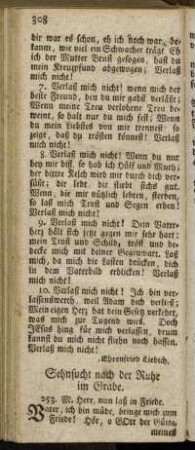 Sehnsucht nach der Ruhe im Grabe