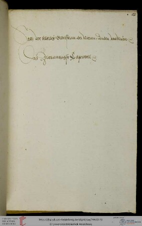 ‘Salb, vor Allerleÿ Gebresten, der Nieren, Lenden, Vnd Blasen etc.