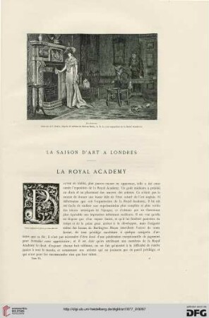 3: La saison d'art à Londres, [1], La Royal Academy