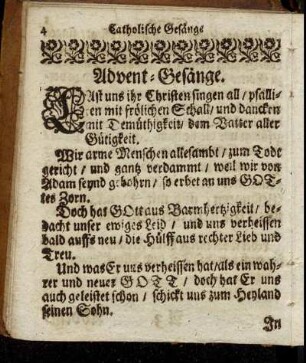 Advent-Gesänge.