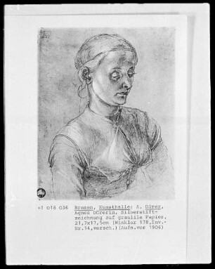 Agnes Dürer in Halbfigur