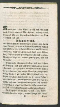 Pflanzenreich.