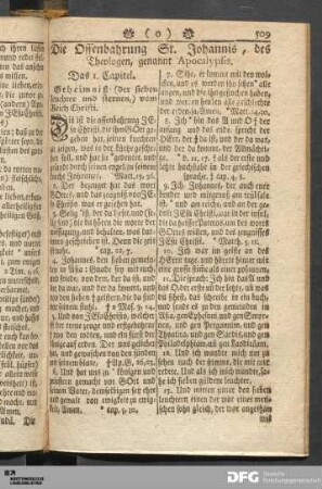 Die Offenbahrung St. Johannis, des Theologen, genannt Apocalypsis.