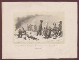 "In der Vorstadt von Smolensk am rechten Ufer des Borysthenes [= Dnjepr] den 12. Nov. 1812. - Dans le faubourg de Smolensk sur la rive droite du Borysthène le 12. Novembre 1812"