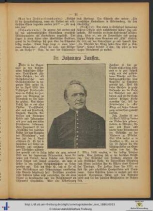 Dr. Johannes Janssen.
