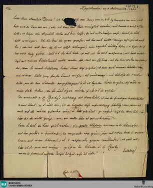 Brief von Joseph Freiherr von Laßberg an Emil Braun vom 04.12.1831 - K 3123,56,5