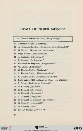 Gemälde neuer Meister (Nr. 10-147)