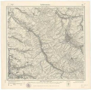 Section Lichtenstein aus: Topographische Karte (Meßtischblätter) Sachsen