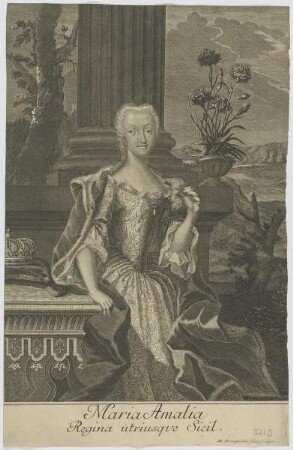 Bildnis der Maria Amalia, Regina utriusque Sicil.