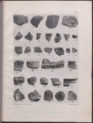 Tafel II. [Bearbeiteter Feuerstein vom Heidenküppel.]