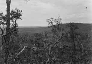 Schichtstufen : Blick auf eine Landschaft, die von mehreren Schichtstufen (veraltet: Landstufen) geprägt ist.