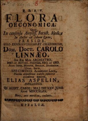 Flora oeconomica