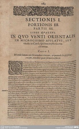 Liber Quadratus. In Quo Venti Orientalis in Microcosmo Afflatus, seu vitalis in Corde spiritus mysteria enucleantur.