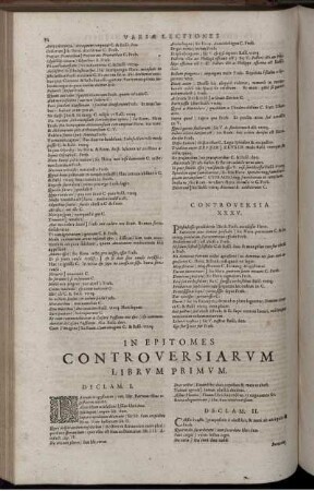 In Epitomes Controversiarum Librum Primum - Octavum