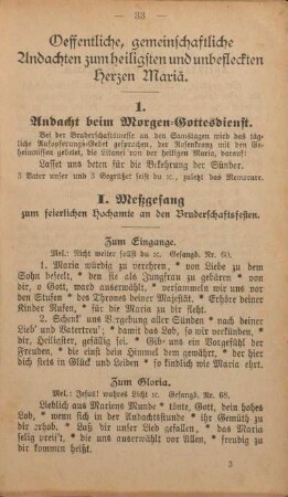 Oeffentliche, gemeinschaftliche Andachten zum heiligsten und unbefleckten Herzen Mariä.