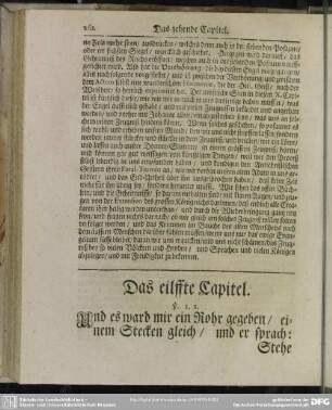 Das eilffte Capitel