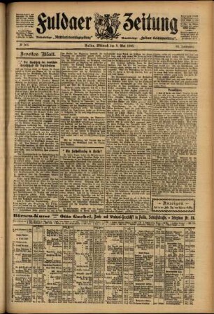 Zweite Ausgabe vom Mittwoch, den 09. Mai 1906.