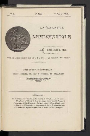 N° 4. 1er Janvier 1898