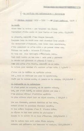 1-6, 1) NICOLAS BOILEAU (1636-1711) – L’art poétique (1674)