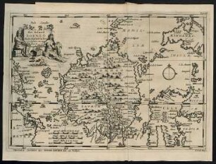 Het eiland Borneo tussen Sumatra,Java, Celebes ...