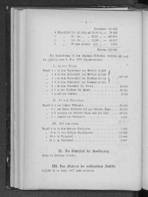 III. Das Material der medizinischen Statistik.