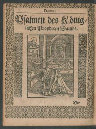 Psalmen des Königlichen Propheten Davids.