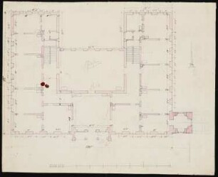 Herrenhaus, Lauchstädt: Grundriss Erdgeschoss