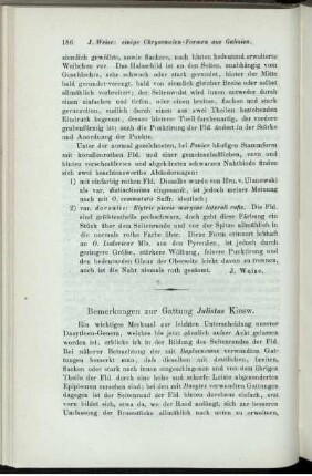 Bemerkungen zur Gattung Julistus Kiesw.