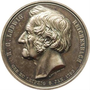 Heinrich Gottlieb Ludwig Reichenbach - 80. Geburtstag