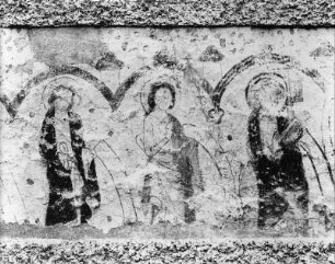 Christus in der Mandorla und Apostel