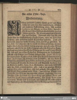 Am ersten Oster-Tage