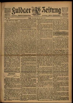 Ausgabe vom Dienstag, den 28. Juli 1903.