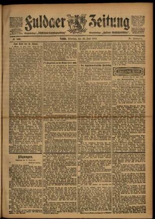 Ausgabe vom Dienstag, den 28. Juli 1903.